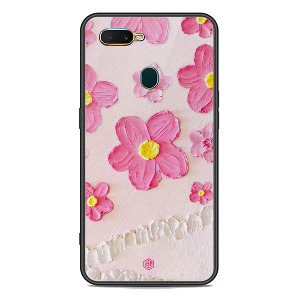 Floral Series Soft Phone Case - Premium Glass Case - Design 2 - Oppo A12s