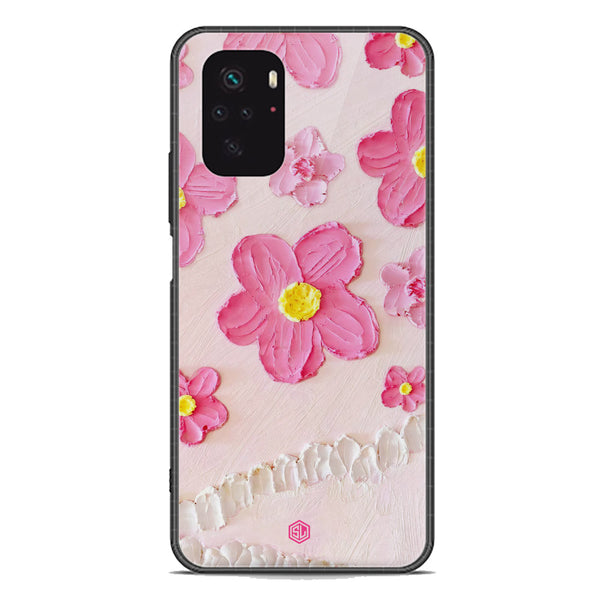 Floral Series Soft Phone Case - Premium Glass Case - Design 2 - Xiaomi Redmi Note 10 4G