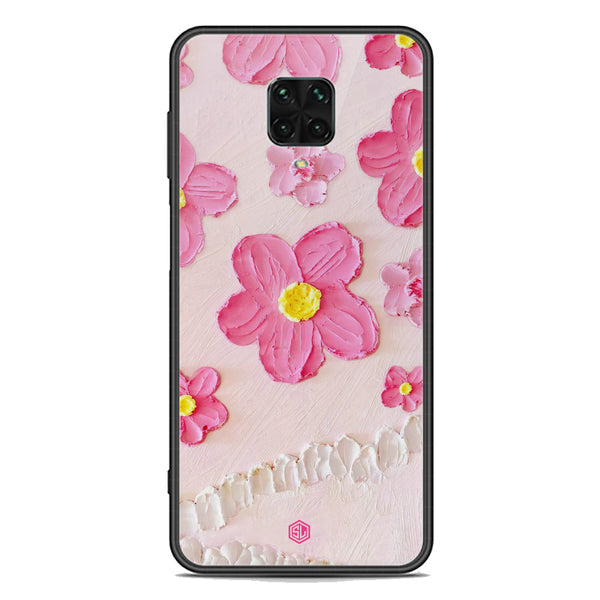 Floral Series Soft Phone Case - Premium Glass Case - Design 2 - Xiaomi Redmi Note 9 Pro