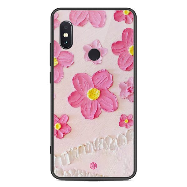 Floral Series Soft Phone Case - Premium Glass Case - Design 2 - Xiaomi Redmi Note 5 Pro