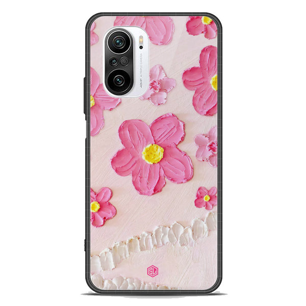 Floral Series Soft Phone Case - Premium Glass Case - Design 2 - Xiaomi Redmi K40 Pro