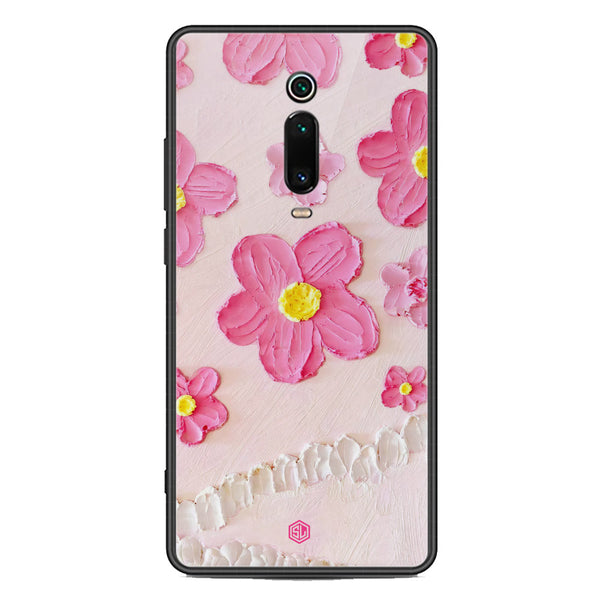 Floral Series Soft Phone Case - Premium Glass Case - Design 2 - Xiaomi Redmi K20