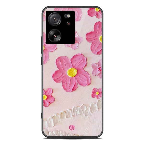 Floral Series Soft Phone Case - Premium Glass Case - Design 2 - Xiaomi 13T