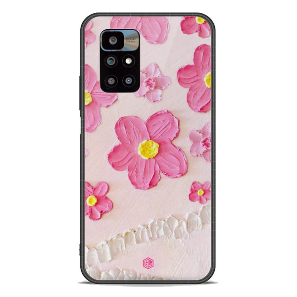 Floral Series Soft Phone Case - Premium Glass Case - Design 2 - Xiaomi Redmi 10 Prime