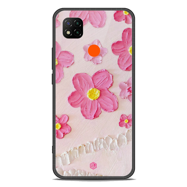 Floral Series Soft Phone Case - Premium Glass Case - Design 2 - Xiaomi Redmi 9C