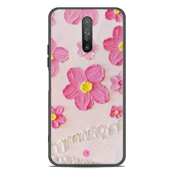 Floral Series Soft Phone Case - Premium Glass Case - Design 2 - Xiaomi Poco X2