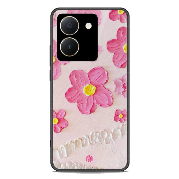 Floral Series Soft Phone Case - Premium Glass Case - Design 2 - Vivo Y36 4G