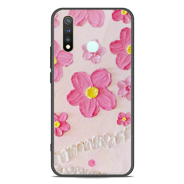 Floral Series Soft Phone Case - Premium Glass Case - Design 2 - Vivo Y19