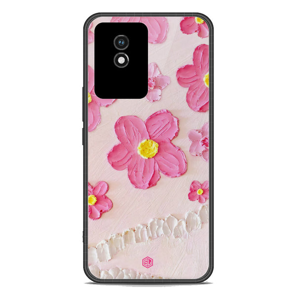 Floral Series Soft Phone Case - Premium Glass Case - Design 2 - Vivo Y11 2023