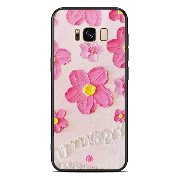 Floral Series Soft Phone Case - Premium Glass Case - Design 2 - Samsung Galaxy S8 Plus