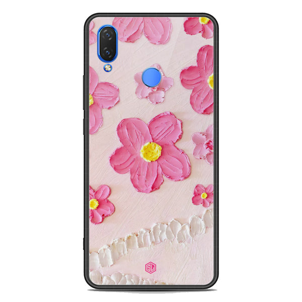 Floral Series Soft Phone Case - Premium Glass Case - Design 2 - Huawei Nova 3