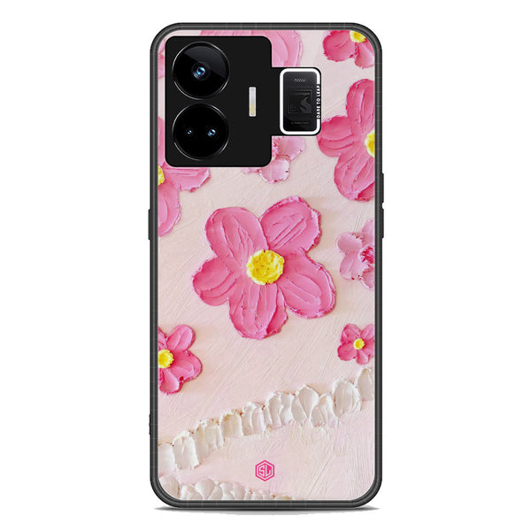 Floral Series Soft Phone Case - Premium Glass Case - Design 2 - Realme GT Neo 5