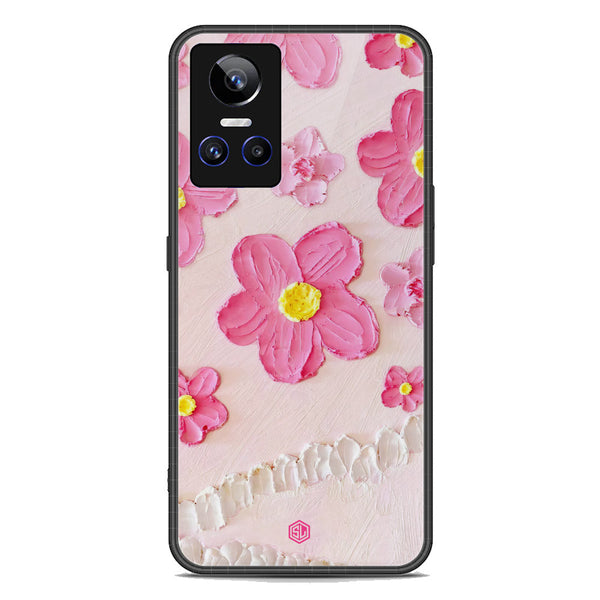 Floral Series Soft Phone Case - Premium Glass Case - Design 2 - Realme GT Neo 3