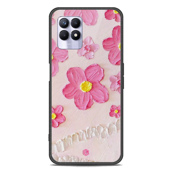 Floral Series Soft Phone Case - Premium Glass Case - Design 2 - Realme Narzo 50 4G