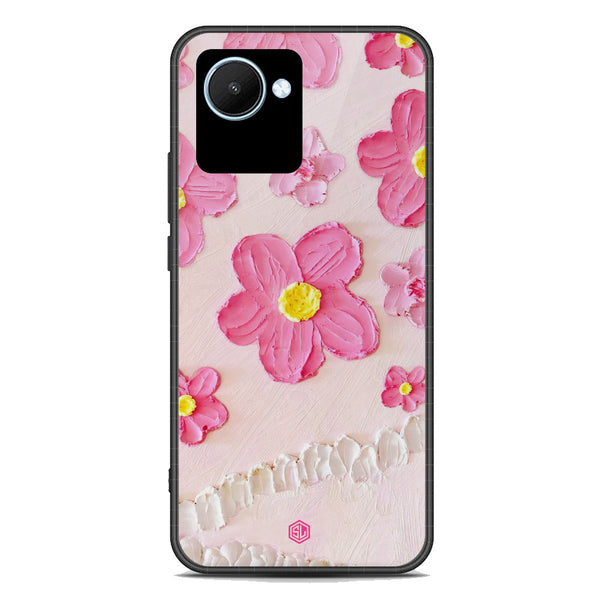 Floral Series Soft Phone Case - Premium Glass Case - Design 2 - Realme C30s