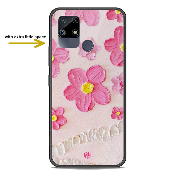 Floral Series Soft Phone Case - Premium Glass Case - Design 2 - Realme C12