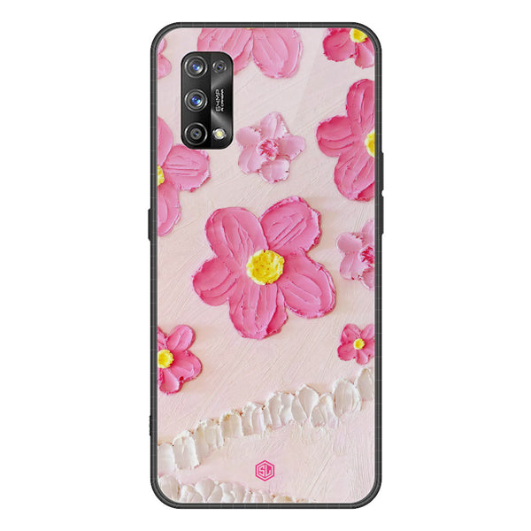 Floral Series Soft Phone Case - Premium Glass Case - Design 2 - Realme 7 Pro