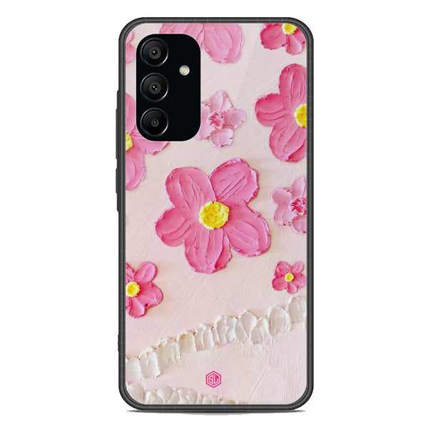 Floral Series Soft Phone Case - Premium Glass Case - Design 2 - Samsung Galaxy A15 5G