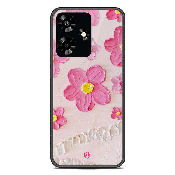 Floral Series Soft Phone Case - Premium Glass Case - Design 2 - Infinix Hot 30