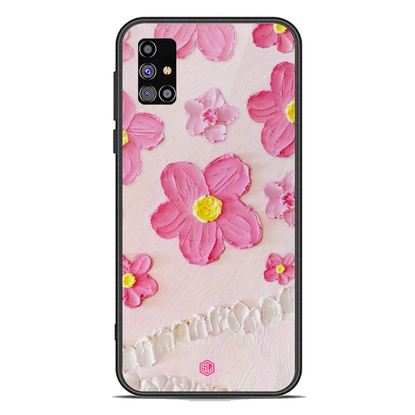 Floral Series Soft Phone Case - Premium Glass Case - Design 2 - Samsung Galaxy M31s