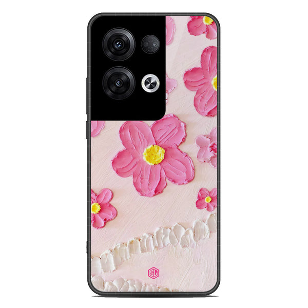 Floral Series Soft Phone Case - Premium Glass Case - Design 2 - Oppo Reno 8 Pro Plus