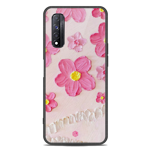 Floral Series Soft Phone Case - Premium Glass Case - Design 2 - Realme Narzo 30