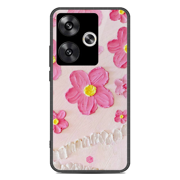 Floral Series Soft Phone Case - Premium Glass Case - Design 2 - Xiaomi Poco F6