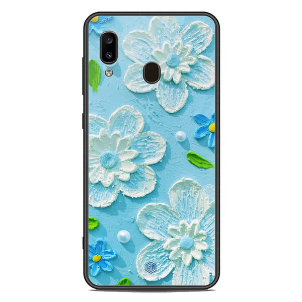 Floral Series Soft Phone Case - Premium Glass Case - Design 3 - Samsung Galaxy A20