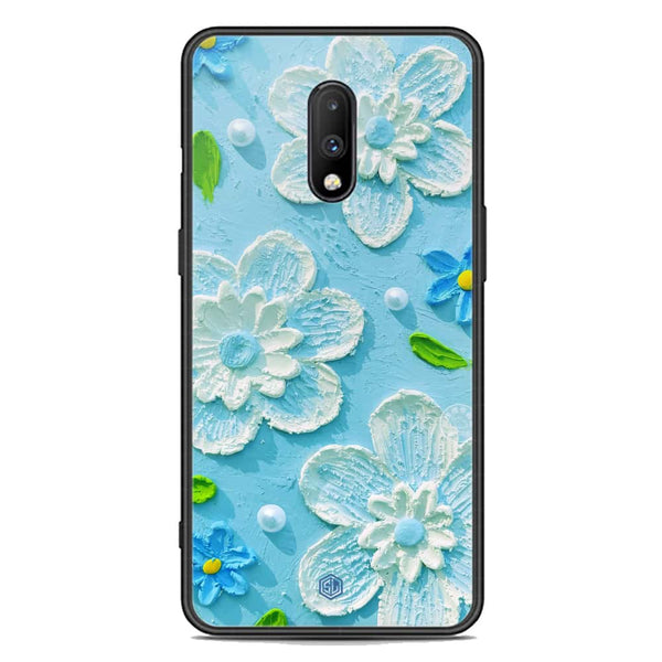 Floral Series Soft Phone Case - Premium Glass Case - Design 3 - OnePlus 7