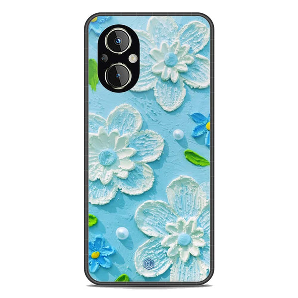 Floral Series Soft Phone Case - Premium Glass Case - Design 3 - Oppo Reno7 Z 5G