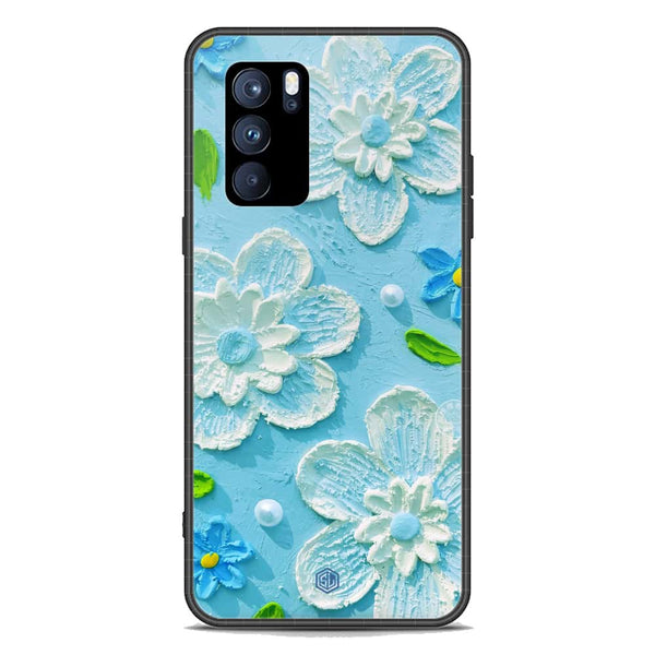 Floral Series Soft Phone Case - Premium Glass Case - Design 3 - Oppo Reno 6 Pro 5G