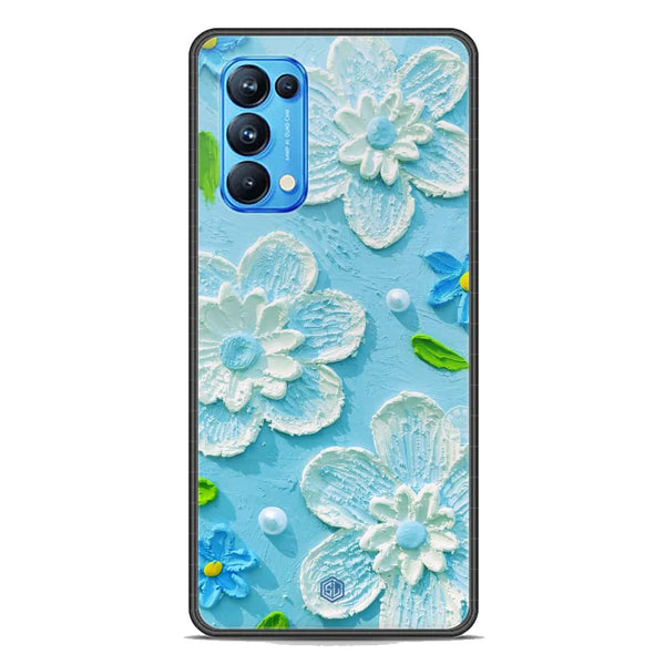 Floral Series Soft Phone Case - Premium Glass Case - Design 3 - Oppo Reno 5 Pro 5G