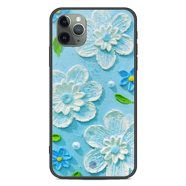 Floral Series Soft Phone Case - Premium Glass Case - Design 3 - iPhone 11 Pro Max