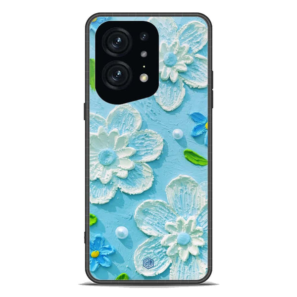 Floral Series Soft Phone Case - Premium Glass Case - Design 3 - Oppo Find X5 Pro