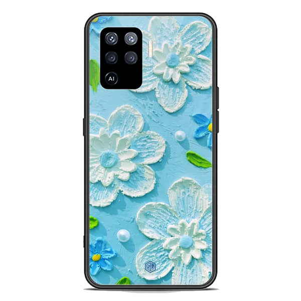 Floral Series Soft Phone Case - Premium Glass Case - Design 3 - Oppo F19 Pro