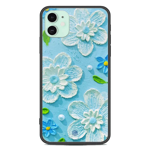 Floral Series Soft Phone Case - Premium Glass Case - Design 3 - iPhone 11