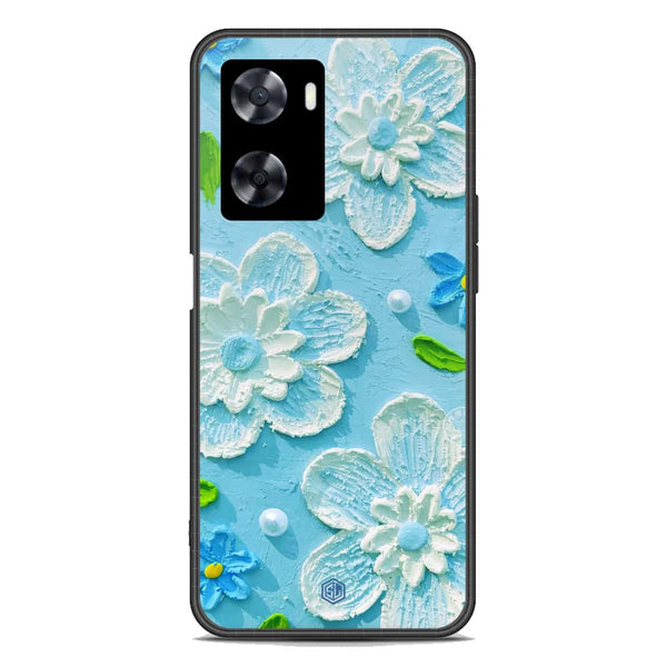 Floral Series Soft Phone Case - Premium Glass Case - Design 3 - Oppo A77s