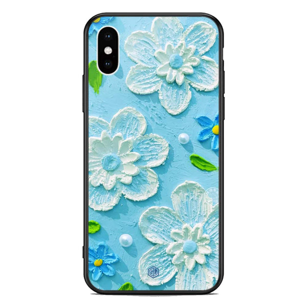 Floral Series Soft Phone Case - Premium Glass Case - Design 3 - iPhone XS Max