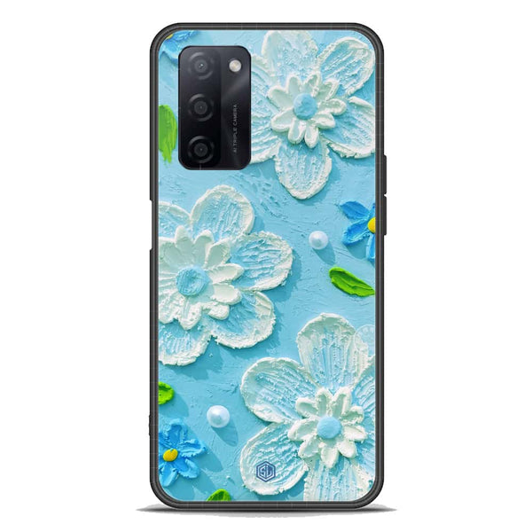 Floral Series Soft Phone Case - Premium Glass Case - Design 3 - Oppo A55 5G