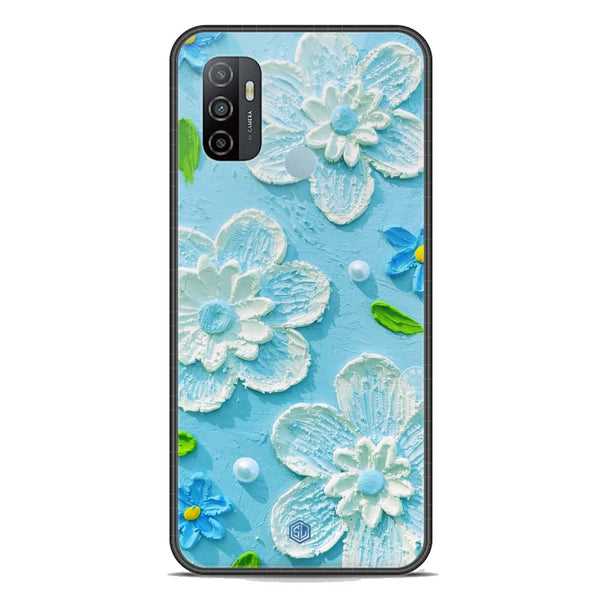 Floral Series Soft Phone Case - Premium Glass Case - Design 3 - Oppo A53