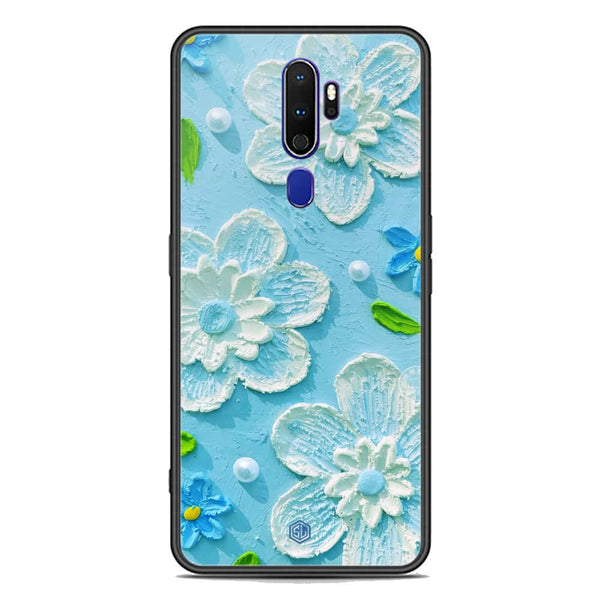 Floral Series Soft Phone Case - Premium Glass Case - Design 3 - Oppo A9 2020