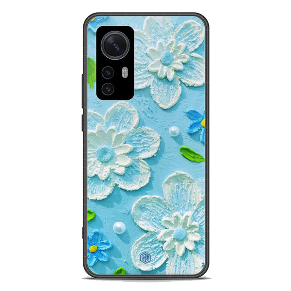 Floral Series Soft Phone Case - Premium Glass Case - Design 3 - Xiaomi 12