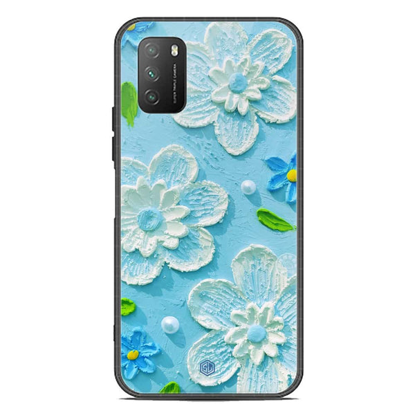 Floral Series Soft Phone Case - Premium Glass Case - Design 3 - Xiaomi Poco M3