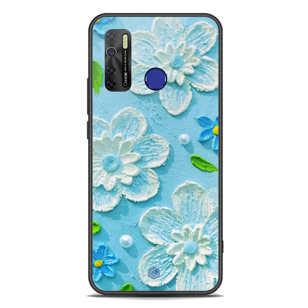 Floral Series Soft Phone Case - Premium Glass Case - Design 3 - Tecno Spark 5 pro