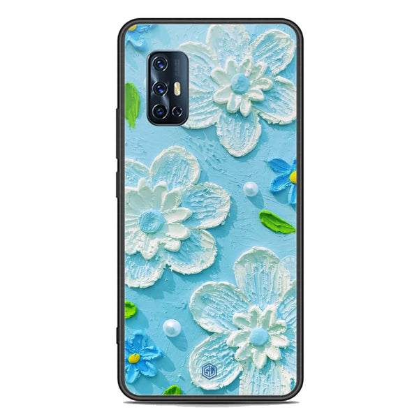 Floral Series Soft Phone Case - Premium Glass Case - Design 3 - Vivo Y9s