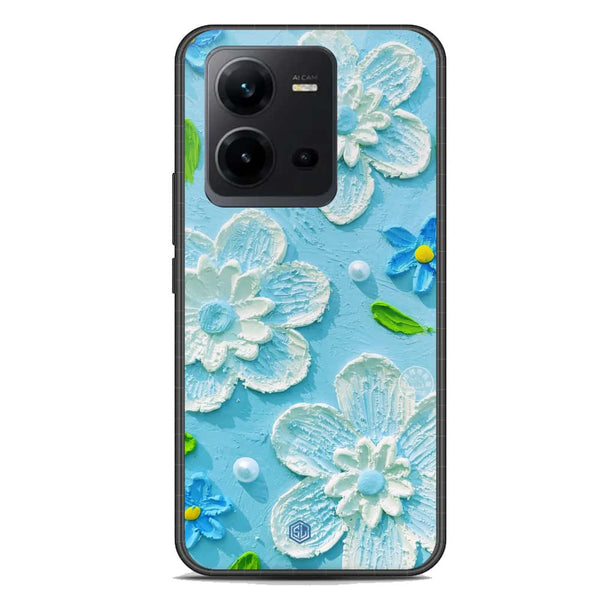 Floral Series Soft Phone Case - Premium Glass Case - Design 3 - Vivo V25 5G