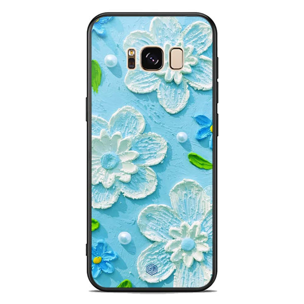 Floral Series Soft Phone Case - Premium Glass Case - Design 3 - Samsung Galaxy S8 Plus