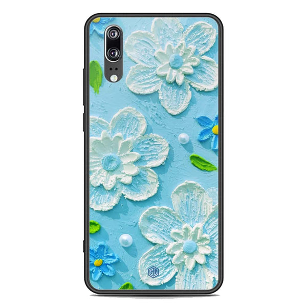 Floral Series Soft Phone Case - Premium Glass Case - Design 3 - Huawei P20