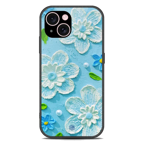 Floral Series Soft Phone Case - Premium Glass Case - Design 3 - iPhone 15