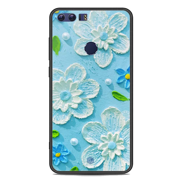 Floral Series Soft Phone Case - Premium Glass Case - Design 3 - Huawei Honor 8